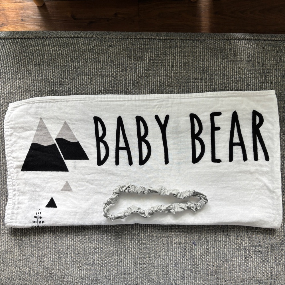 Pondering Pine Baby Milestone Blanket 50x48 Monthly Photo Prop Soft Blanket